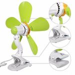 Generic Mini Ventilateur à Table - Vert /Blanc