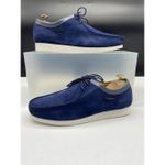 Baladeuse Homme en cuir- bleu