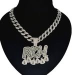 Gm Chaîne bling bling hip hop-Argent 