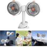 Generic Ventilateur portable rechargeable USB à double tête - image 3