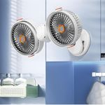 Generic Ventilateur portable rechargeable USB à double tête - image 8