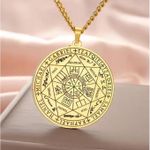 product_image_name-Generic-Collier Pendentif Sept Archanges Solomon Amulette Sigil des 7 Archanges pour Hommes et Femmes Chaîne Simple en Acier Inoxydable-5