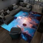 product_image_name-Generic-3D Visual Cartoon Cosmic Planet Living Room Carpet, Size: 40x60cm-1