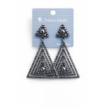 Boucles d’Oreilles Élégance Noire – Design Goutte Luxueux 