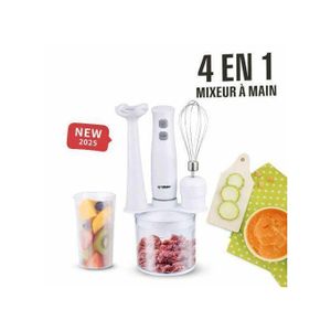 Smart Technology Mixeur Plongeant 500 ml – 300 W – 2 Vitesses –STPE-871- Garantie Incluse