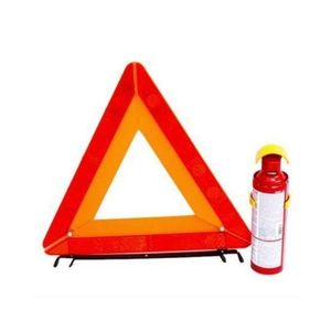 Extincteurs + Triangle de sécurité routière 