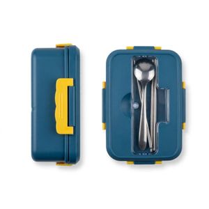 BOX boîte à goûter vet + 1 cuillère en inox + 2 baguettes pour tout ages