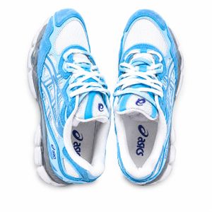 Chaussures de Sport Asics Running Homme/Femme – Bleu Ciel & Blanc