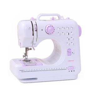 Machine à coudre domestique portable multifonction entièrement automatique mini 505A avec table de travail