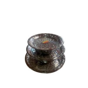 Lot De 03 Soupieres À Couvercle  -argent
