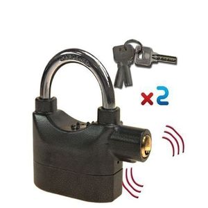 Deux Cadenas Sonnerie De Sécurité Alarme - Acier Lourd - Noir