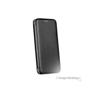 Etui à Rabat En Cuir -COMPATIBLE SAMSUNG A71 - Noir