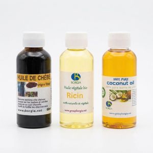 3 Huiles (chebe + Ricin bio + coco)