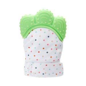 Moufle de Dentition Bébé Anti-Grattage - Silicone sans BPA - Protège-Mains et Jouet de Dentition Apaisant