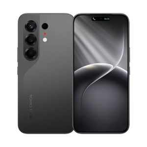 Tecno CAMON 50 - 6.78" AMOLED - 4G -  2 SIM - (8+8) GB RAM - 256GB ROM - 32MP/50MP - 6150mAh - MOONSHADOW BLACK - N.B: PAS INCURVÉ
