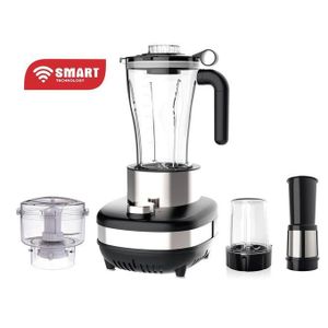 SMART TECHNOLOGY Blender Multifonctions (STPE-8031P) Avec Bol Incassable Résistant à L'eau / Moteur En Cuivre Pur - 600 W- 2L- Gris / Garantie 12 