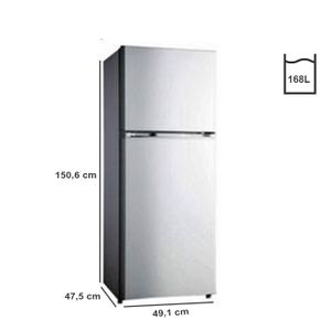 Hisense Réfrigérateur RD-22DR4SA - 2 Portes - A+ - 168 L - Argent - Garantie 12 Mois