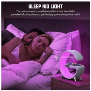 LAMPE LED, MULTICOLORE EN VEILLEUSE + BLUETOOTH 