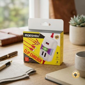 Chargeur Universel Batterie MOESHOU Clip Charger avec Ports USB & LED