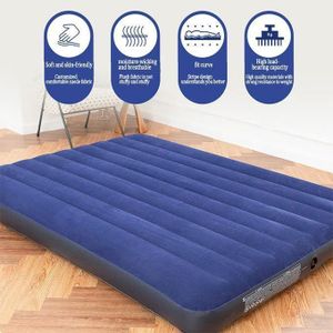 Lit Gonflable Intex 64759 en Velours Côtelé – Matelas Floqué Double pour un Confort 2place