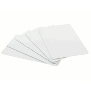 Lot de 25 Cartes PVC Vierges Blanc Brillant CR80 – Cartes Plastiques pour Impression de Badges