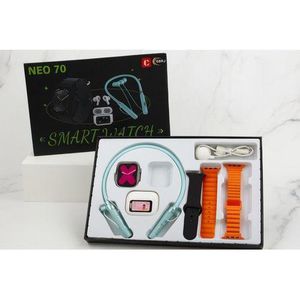 Montre Pack 3 en 1 : Smartwatch + Écouteurs Sans Fil + Casque Bluetooth / ORANGE
