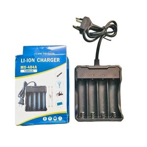 Chargeur de batterie Li-ion rechargeable 18650 1200mAH, compatible avec les batteries lithium-ion 18650, 1200mah, 2000mah, 2200mah, 2600mah MS-404A