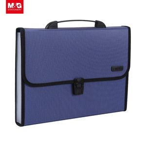 Porte-documents extensible à compartiments avec poignée