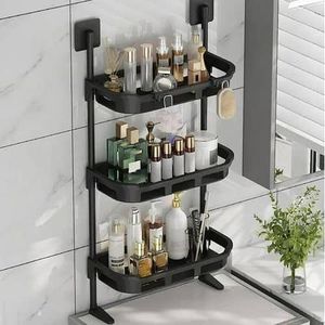 ETAGERE DE RANGEMENT A TROIS NIVEAUW AVEC FIXATION MURALES SANS PERçage