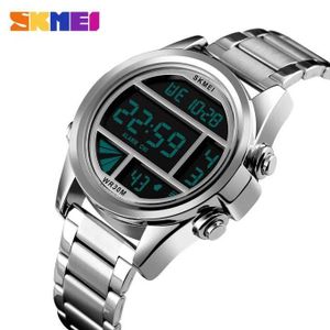 Skmei Homme à Quartz, En Acier Inoxydable, Très Tendance, Idéal Pour Le Business Nouvelle Collection SK1448 - Écran Led