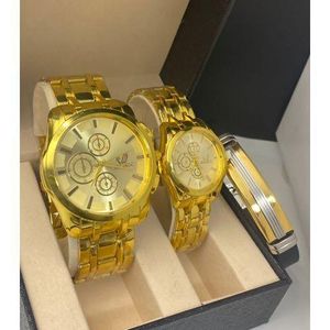 Orlando Ensemble Montres Couple - OR +BRACELET OFFERT