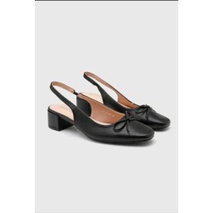 Chaussures femme  grande taille - sandales  à Petit Talon  noir