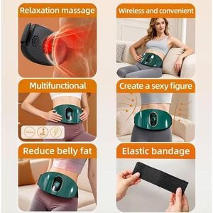 Gn Ceinture De Massage Vibrante, Masseuse Ceinture AbdominaleMinceur, Masseuse pour Cellulite du Corps, Masseuse PourMinceur du Dos, MachineMinceur Abdominale Rechargeable