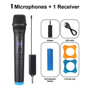 BOMGE Système de microphone sans fil 1 microphone portatif
