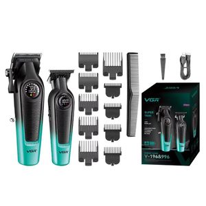 Tondeuses à cheveux hommes Kit professionnel lame DLC 10000 tr/min Machines de barbier sans fil Machine de barbier VGR V-196 V-996 ROSYOUS RS-620