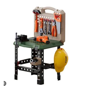 Établi de Bricolage Enfant 3-en-1 avec Mallette – Jeu d'Imitation et Outils de Construction Jouet