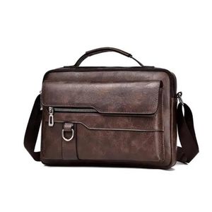 Sac à bandoulière en cuir marron, élégant et pratique – idéal pour étude, bureau, voyage – homme et femme – Jeep 