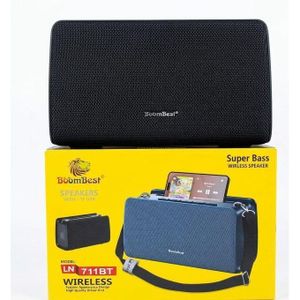 Haut-Parleur Sans Fil BoomBest LN-711BT – Enceinte Bluetooth Super Bass avec Bandoulière & Support Smartphone