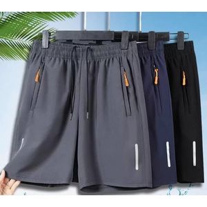 Short de sport pour homme à séchage rapide (lot de 2) – Short décontracté léger et respirant en soie glacée
