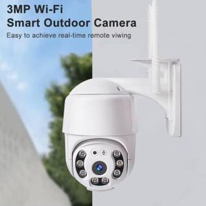 Caméra de Surveillance WiFi Extérieure 3MP – Rotation 320° HD