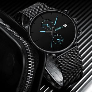 Montre A Quartz Pour Homme - Noir
