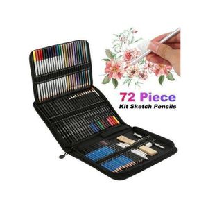 72pcs Professionnel Kit D'artiste Pour Le Dessin Art Et Sac-