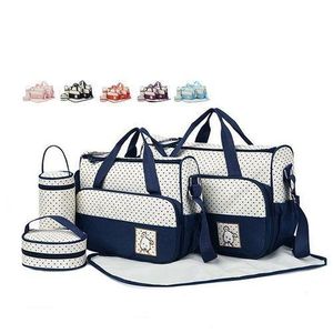 AGREABLE Sac à langer multifonction, sac pour maman et bébé, 5 en 1 - multicolore