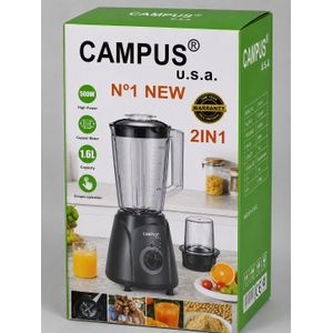 Campus Mixeur Blender  – Moulin à Épices inclus, Bol 1,6 L. 500w
