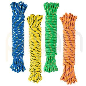 lot de 2 Corde à linge robuste ( 10M CHAQUE ) + 24 pinces 