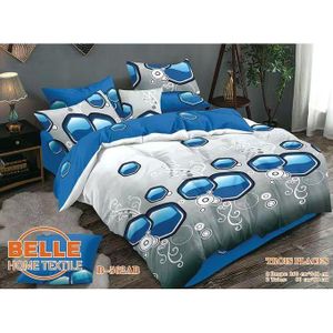 Belle Lot de 2 Draps et 2 Taies - Confort et Élégance pour Lit 3 Places HG