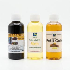 3 Huiles (chebe + Ricin bio + Petit cola)