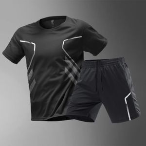 ZARSYN Ensembles Deux Pièces pour Hommes, Été Noir