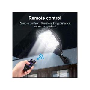 Deux Puissant Lampadaire Solaire étanche Avec Capteur De Mouvement