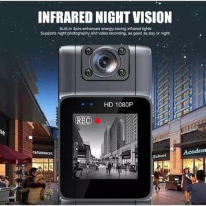 Mini caméra portable, caméra numérique Wifi HD 1080P, enregistreur pour les forces de l'ordre